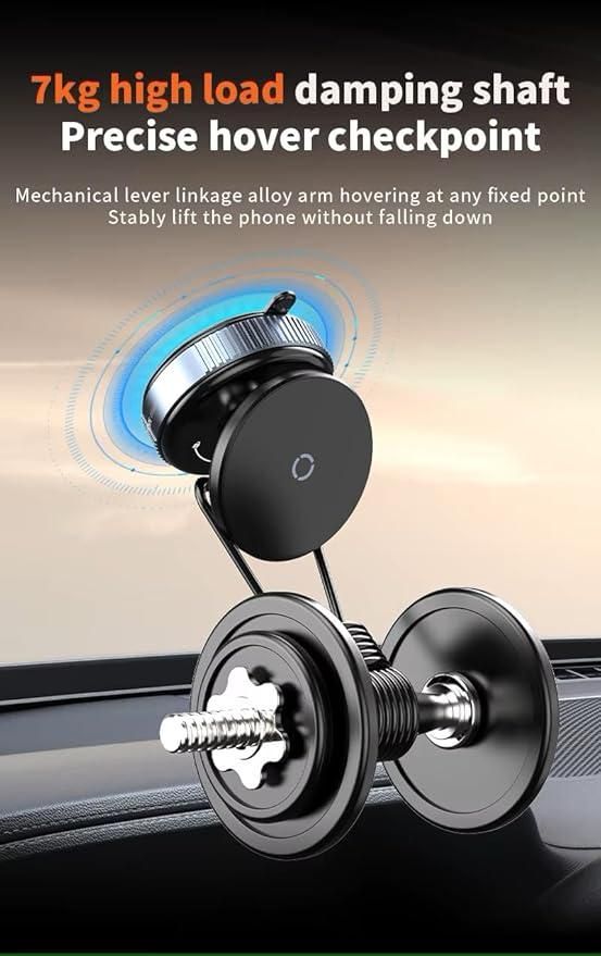 Universal 360° Magnetic Mobile Stand | Car & Desk Mount with Strong Suction