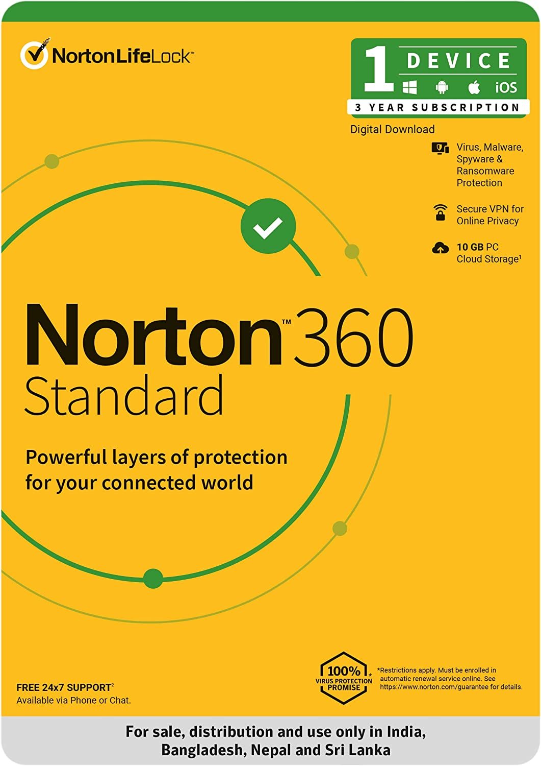 Norton 360 Standard 1 Device 3 year