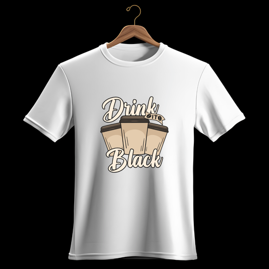 Drink It Black, Premium Men's Cotton T-Shirt | Super Combed | Bio-Washed