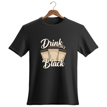 Drink It Black, Premium Men's Cotton T-Shirt | Super Combed | Bio-Washed
