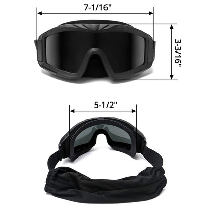 Polycarbonate Outdoor Sports Goggles with TPU Frame – Assorted Color (Pack of 1)