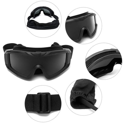Polycarbonate Outdoor Sports Goggles with TPU Frame – Assorted Color (Pack of 1)