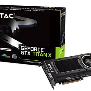 ZOTAC GeForce 12GB GTX TITAN X DDR5 DVI/HDMI/DisplayPort PCI Express Nvidia Graphic Card