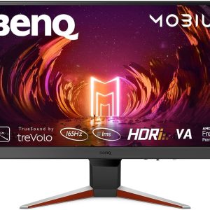 BenQ MOBIUZ EX240N 24"(60cm) Premium VA Panel Bezel-Less HDR Gaming Monitor- Full HD,165Hz,1ms MPRT,AMD FreeSync Premium,Light Tuner,Color Vibrance,Black Equalizer,treVolo Speakers,HDMI,DP(Gray)
