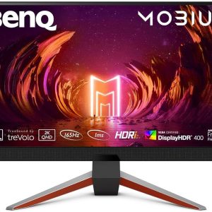 BenQ MOBIUZ EX2710Q QHD 27"(68cm) IPS Bezel-Less VESA DisplayHDR400 Gaming Monitor with Height Adjust-95% DCI-P3,165Hz,1ms MPRT,AMD FreeSync Premium,treVolo Speakers,HDMI,DP,USB 3.0Hu