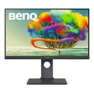 BenQ PD2705Q 27"(68Cm) 2K QHD IPS DesignVue Color Accurate Monitor HDR10,100% Rec709,100% sRGB,Pantone Validated,Calman Verified,Daisy Chain,CAD/CAM & Animation Mode,Auto Pivot,HDMI,DP,USB-C(65W)
