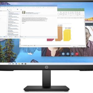 HP M27Ha Fhd Monitor IPS Panel with Built-in Audio - Vesa Compatible 27 Inch (68.8Cm) 1920 X 1080 Pixels, Monitor Designed for Comfortable Viewing with Height and Pivot Adjustment (35M57Aa), Black