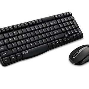 Rapoo 8130+ 2.4GHz Wireless 109-Key Keyboard 1000DPI Mouse Set w/USB Receiver - Black + Grey (AA)