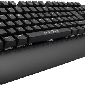 ZEBRONICS Zeb-Nitro 1 Heavy Duty 104 Keys Mechanical Keyboard with 1.8 Meter Braided Cable, Gold Plated USB Connector, Rupee Key, N-Key Rollover