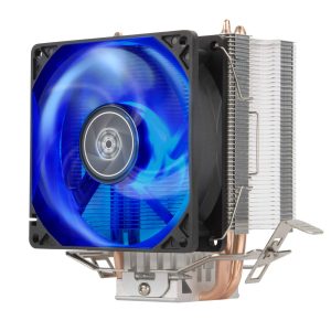 Silverstone KR03 Krypton CPU Cooler, 92mm Blue LED Fan, 2000 RPM, Hydraulic Bearing, Copper Heat Pipes with Aluminum fins, Universal Socket Compatibility Intel&AMD (SST-KR03)